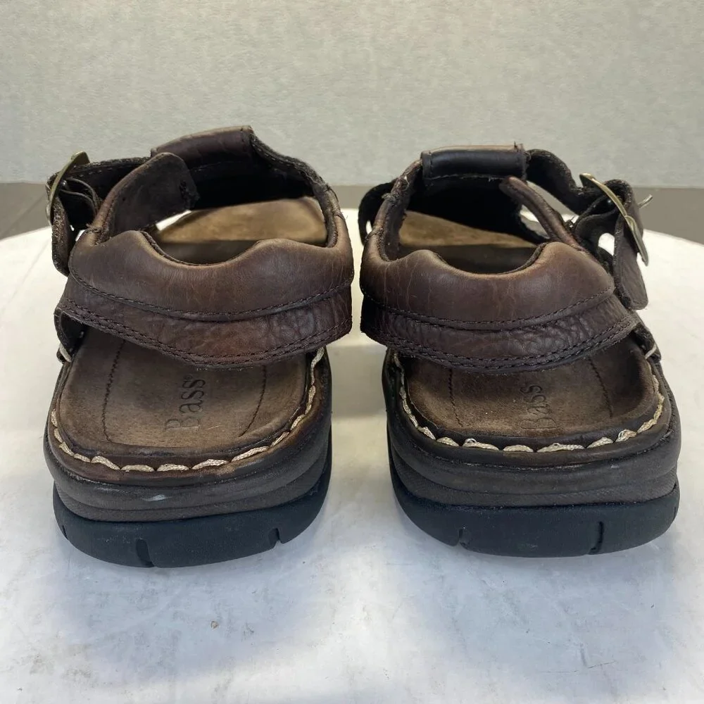 Bass 9M Brown Leather,2551-972 Fisherman Sandals Summer Chunky‎ 90s Y2K